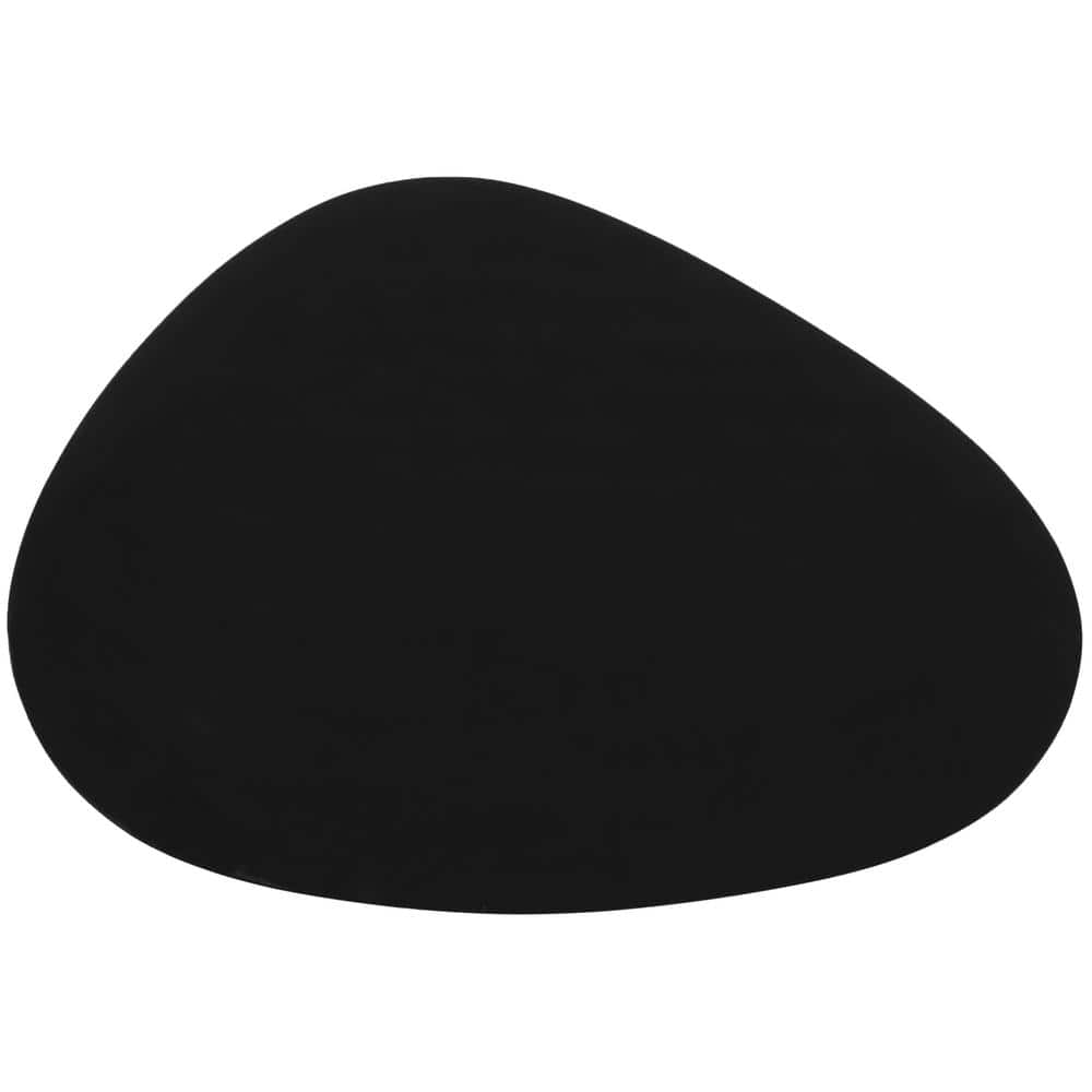 Wynton Triangular Black Wood & Iron Coffee Table - 44"W