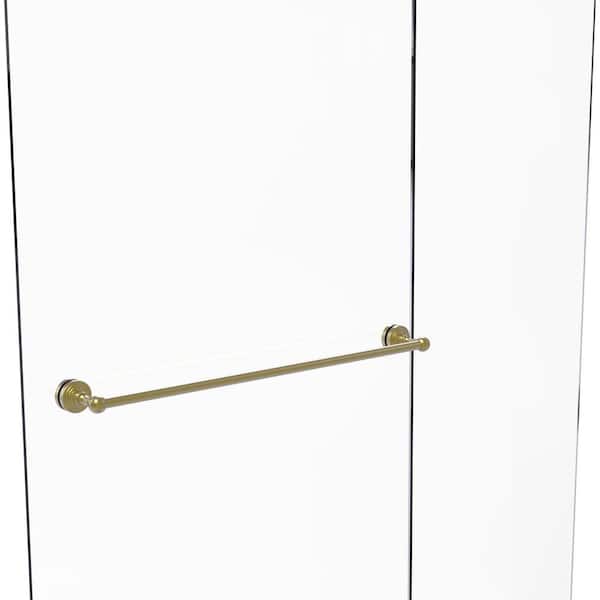 Waverly Place 30 in. Over-the-doorShower Door Towel Bar in Satin Brass