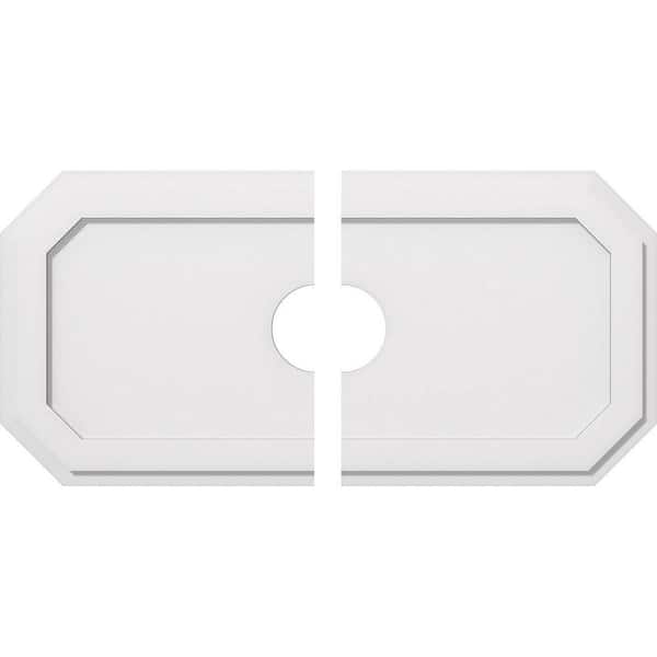 Ekena Millwork 36 In W X 18 H 5 Id 1 P Emerald Architectural Grade Pvc Contemporary Ceiling Medallion 2 Piece 192770572112 Ekena Millwork 36 In W X 18 H 5, Rectangular Ceiling Medallions Canada