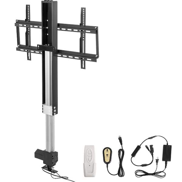 SVOPES Automated TV Lift, 28in. Stroke, Adjustable Height 38in.-65in. Supports 50in. Screens, Remote Control, Max Load 132 lbs.