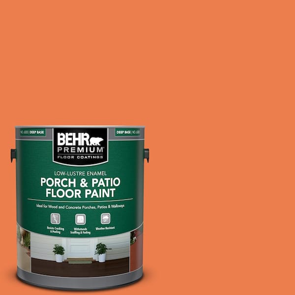 BEHR PREMIUM 1 gal. #P200-6 Sizzling Sunset Low-Lustre Enamel Interior/Exterior Porch and Patio Floor Paint