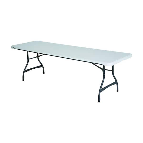 Lifetime 96 in. White Plastic Folding Banquet Table