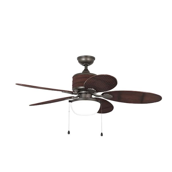 Home Decorators Collection Tahiti Breeze 52 in. Indoor/Outdoor Natural Iron Ceiling Fan with Light Kit