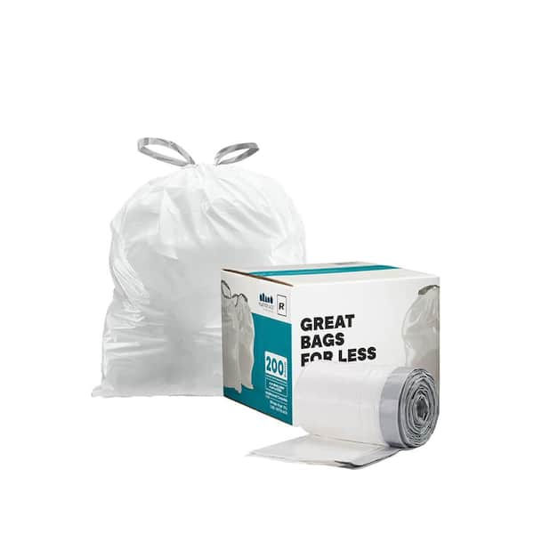 Simplehuman Code K Custom Fit Drawstring Trash Bags 35-45 Liter 60 Liners