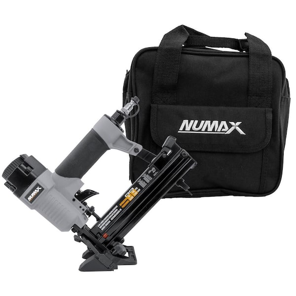 NuMax Pneumatic 4-in-1 18-Gauge 1-5/8 in. Mini Flooring Nailer and Stapler with Canvas Bag