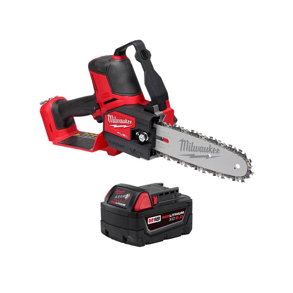 M18 FUEL 18V Lithium-Ion Brushless Battery 8 in. HATCHET Mini Chainsaw w/ M18 5.0 Ah Battery price history on PriceWatchPro