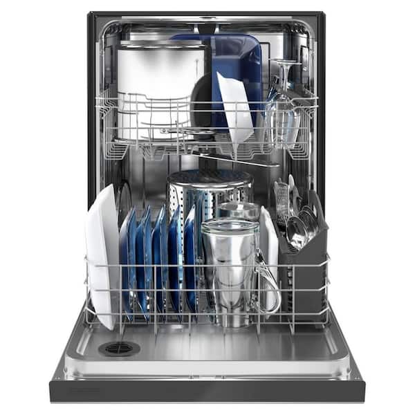 24 in. Fingerprint Resistant Stainless Front Control Built-In Tall Tub 50 dBA Dishwasher with Dual Power Filtration