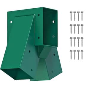 Green Heavy Duty Steel A-Frame Middle Swing Set Brackets with Mounting Hardware, DIY Swing Set Kit