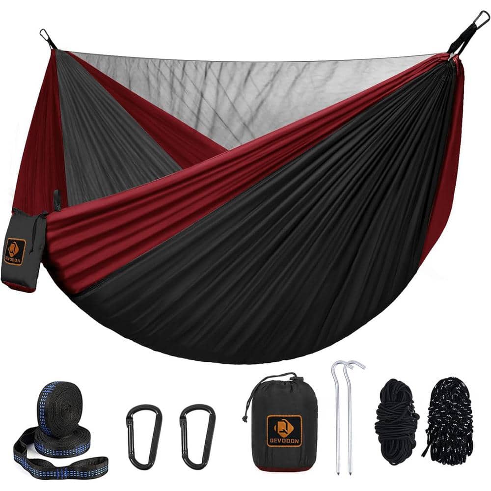9.5 ft. Camping Portable Lightweight Nylon Parachute Hammocks with Mosquito