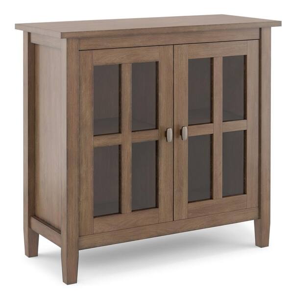 Brooklyn + Max Lexington Rustic Natural Aged Brown Low Storage Cabinet