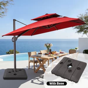Crestlive Products 11 ft. x 9 ft. Double Top Outdoor Cantilever