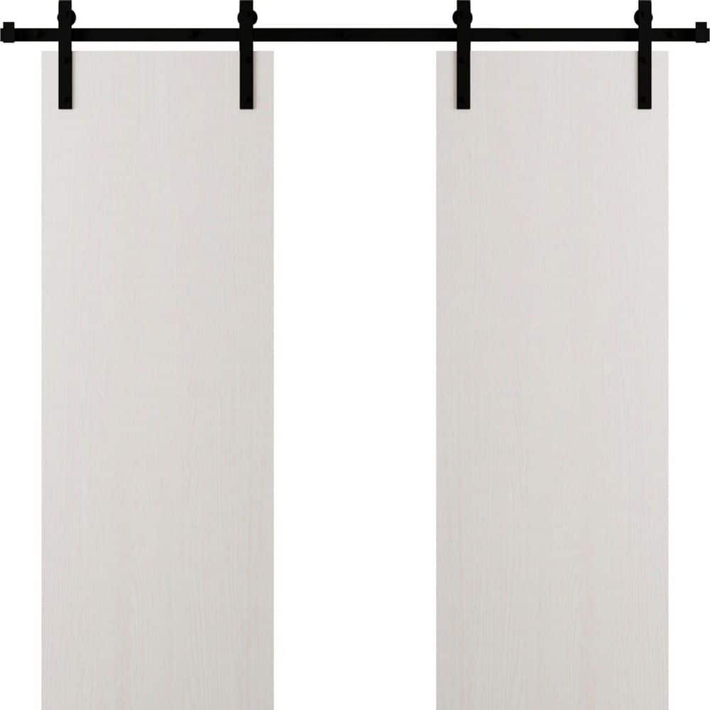 3011 60 in. x 96 in. Sold Core Ash Franko Color Wood Sliding Barn Door with Hardware Kit price history on PriceWatchPro