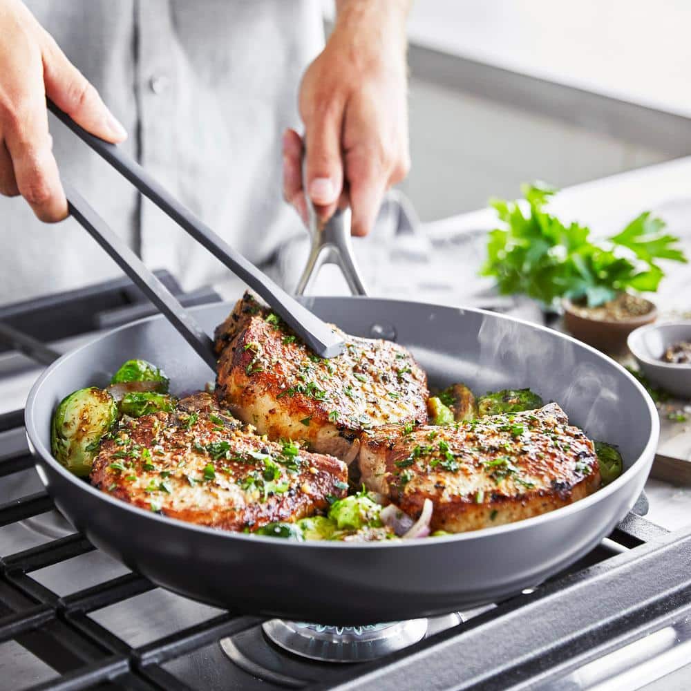 Valencia Pro Gray 12" Aluminum Ceramic Nonstick Fry Pan