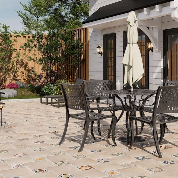 Benisa Marelle Teja with Aida Taco 12 in. x 18 in. Porcelain Floor and Wall Tile (13.97 sq. ft. /Case)
