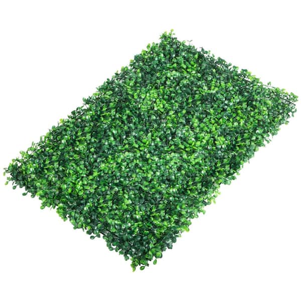 12-Piece Artificial Boxwood Wall Panels 24 in. x 16 in. Privacy Fence Screen for Indoor and Outdoor Use