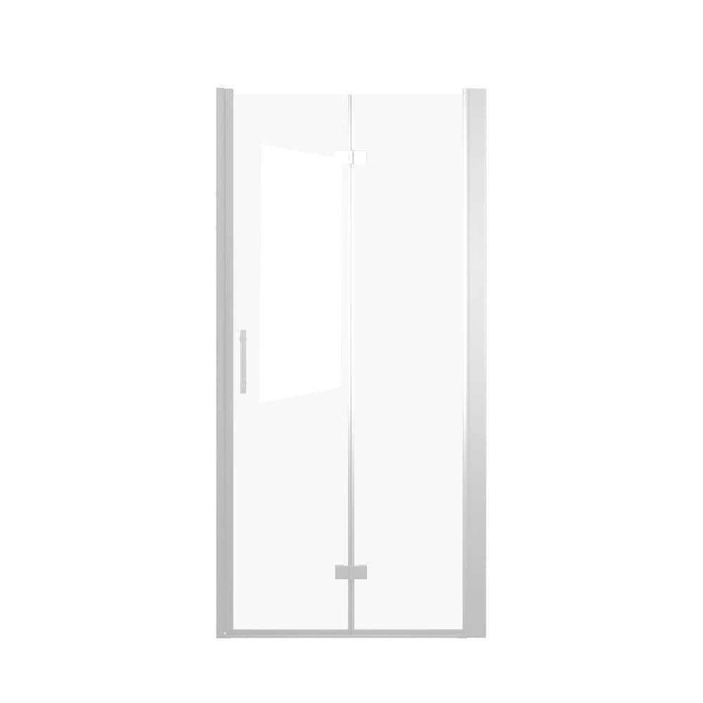 "36 in. W x 72 in. H Sliding Semi-Frameless Shower Door in Chrome Finish with SGCC 1/4""(6mm) Tempered Glass" price history on PriceWatchPro