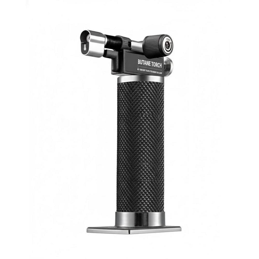Lynzavix Metal Refillable Dual Flame Butane Torch Lighter Gun