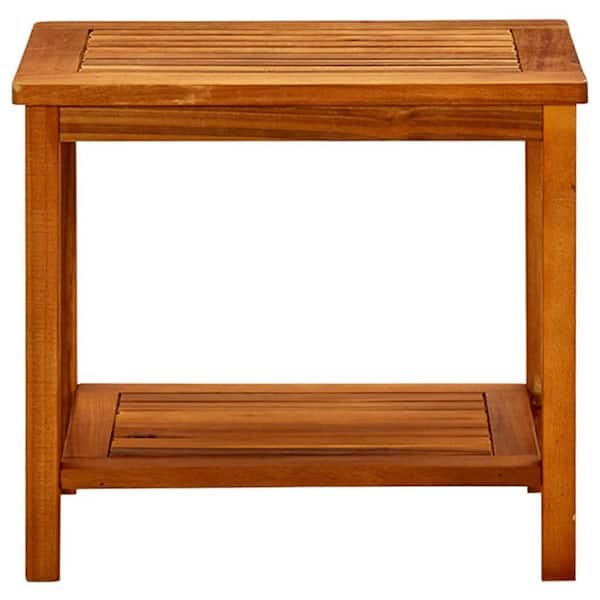 Movisa 19.7 in. x 13.8 in. x 17.7 in. Solid Acacia Wood Coffee Table