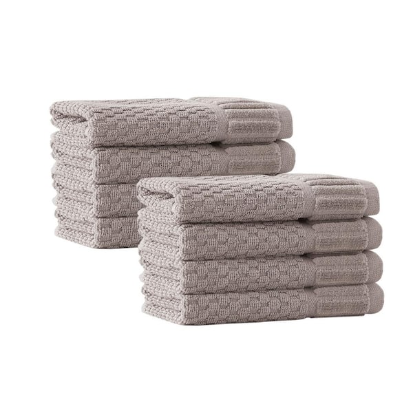 Unbranded Timaru 8-Pieces Sand Turkish Cotton Wash Towels