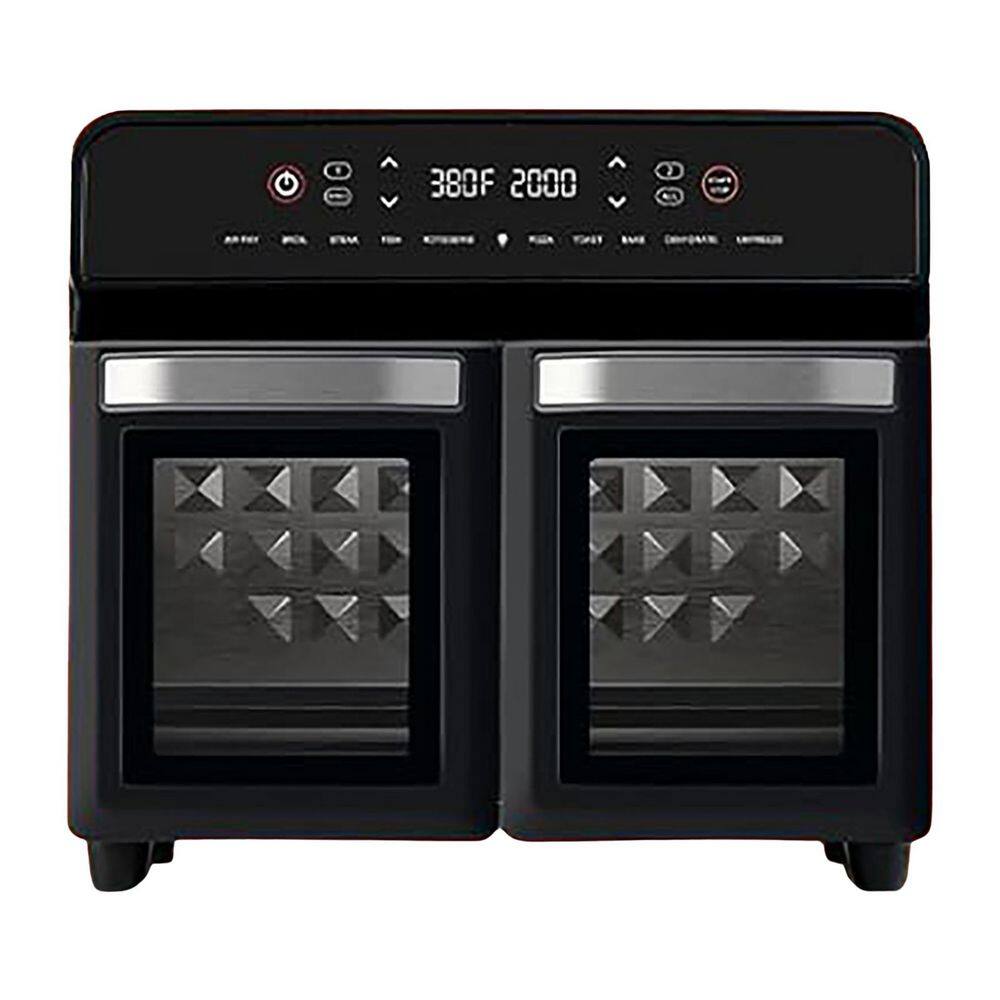 24Qt Stainless Steel Air Fryer Oven with Rotisserie, Dual Zone, 10-in-1 Functions, 360° Even Heating, Digital Black price history on PriceWatchPro