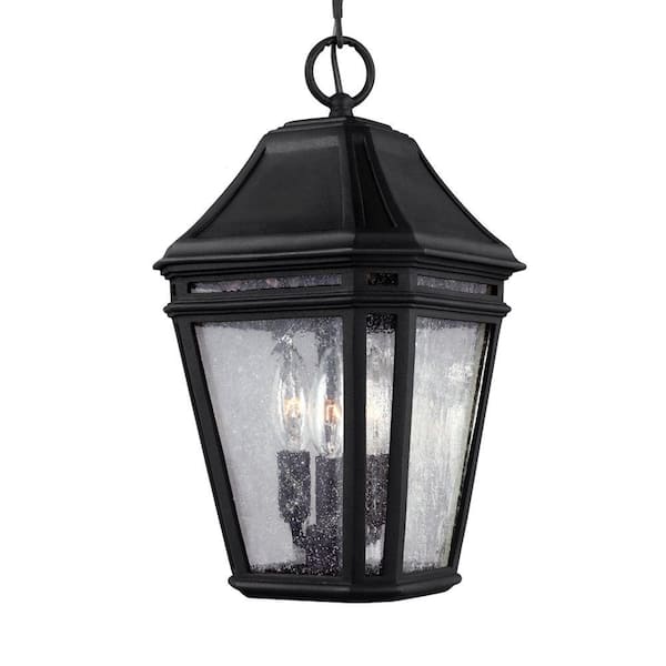 Generation Lighting Londontowne 3-Light Black Outdoor 13.75 in. Pendant