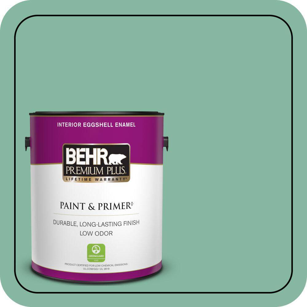 1 gal. #480D-4 Indian Ocean Eggshell Enamel Low Odor Interior Paint & Primer price history on PriceWatchPro