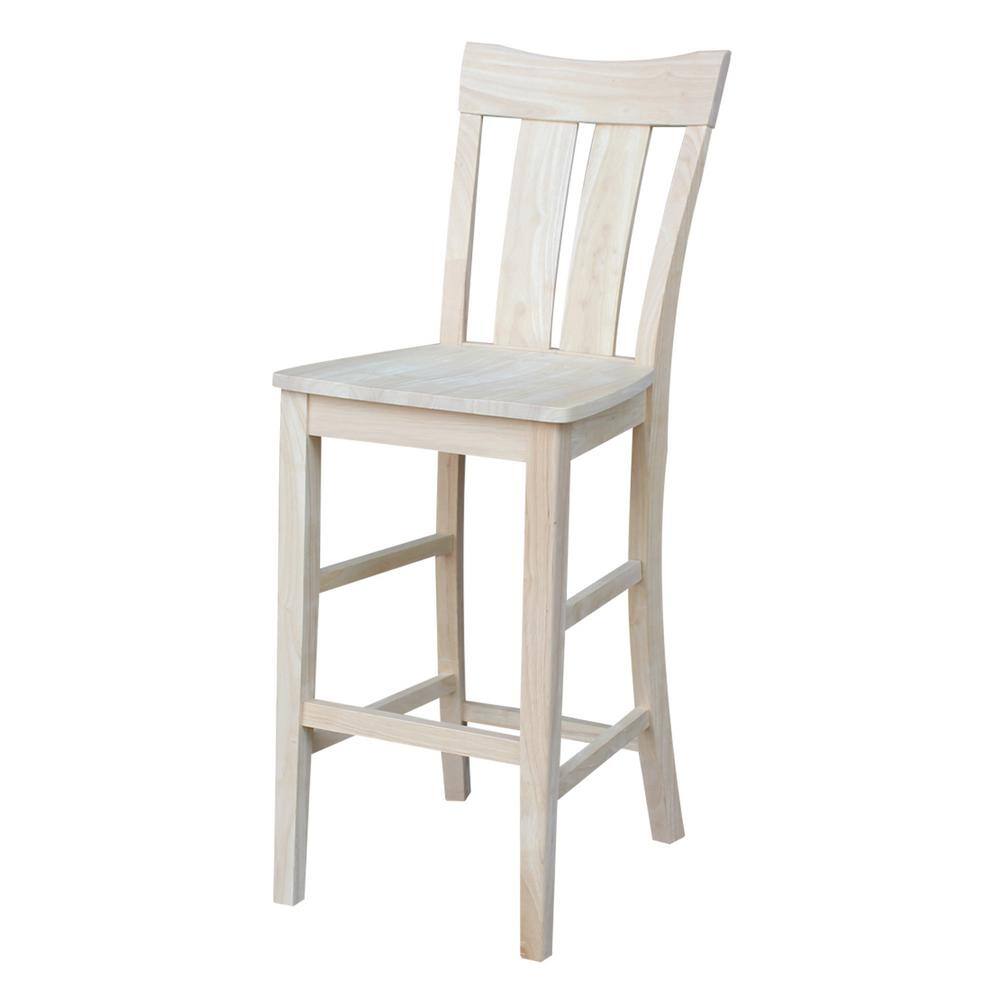 3-Piece Light Wood Bar Height Dining Set with Splat Back Stools