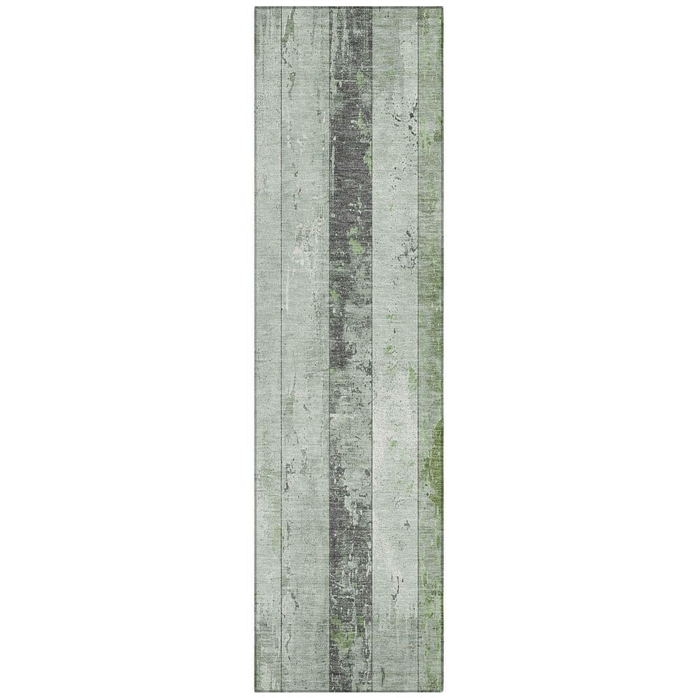 Chantille Machine Washable Indoor/Outdoor Abstract ACN1868 Aloe 2 ft. 3 in. x 7 ft. 6 in. Runner Rug price history on PriceWatchPro