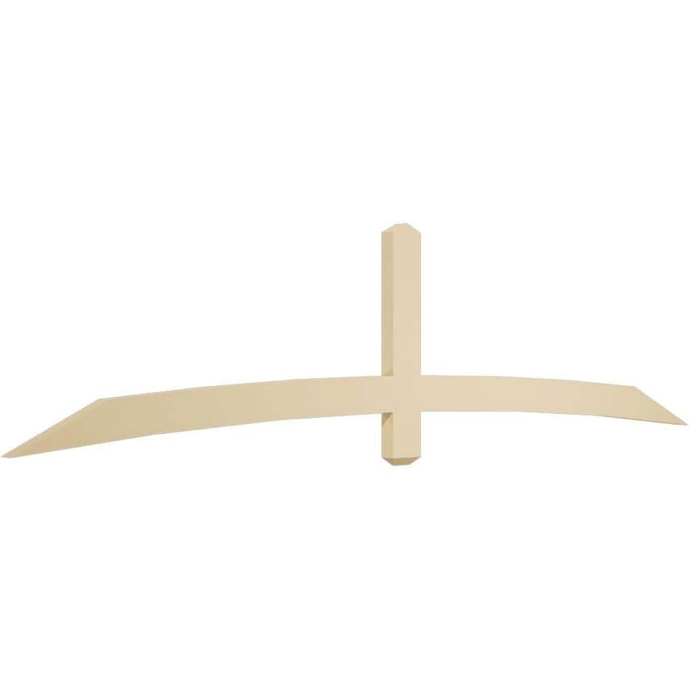 96 in. W x 24 in. H x 2 in. D x 4 in. F, 6/12 Pitch, Bellingham Signature Urethane Gable Bracket, Primed Tan