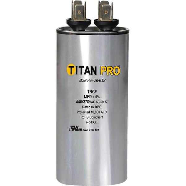 Packard Titan Pro Run Capacitor 45-MFD 440/370-Volt Round