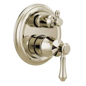 Cassidy 2-Handle Wall-Mount Valve Trim Kit with 6-Setting Integrated Diverter in Polished Nickel (Valve not Included)