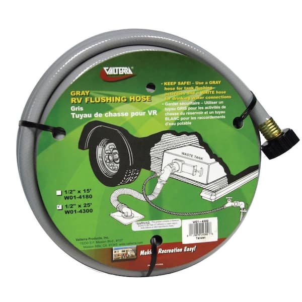 Valterra 25 ft., Gray Flushing Hose