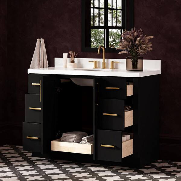 ARIEL Loren 48 in. Single Sink Freestanding Bathroom Vanity in