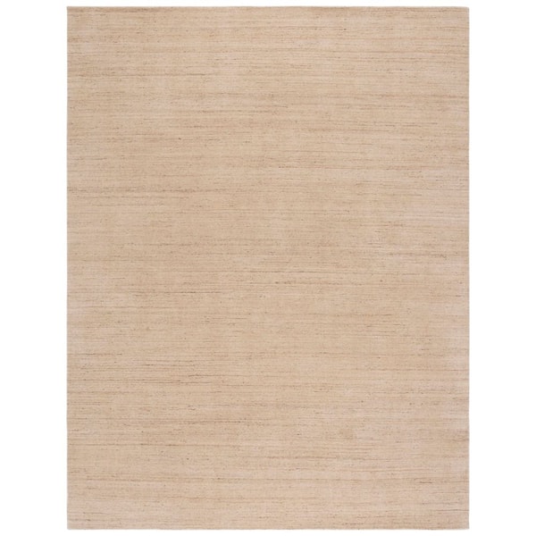 Mirage 8 ft. x 10 ft. Beige Solid Striped Area Rug