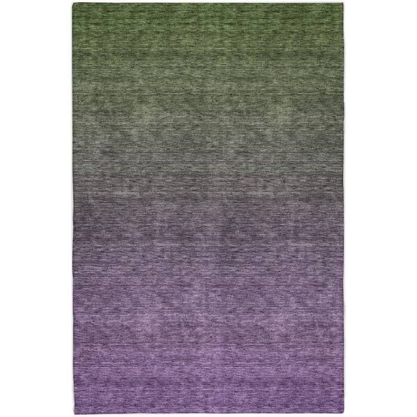 Dream Shag Premium Machine Washable Abstract ADS833 Purple 8 ft. x 10 ft. Area Rug
