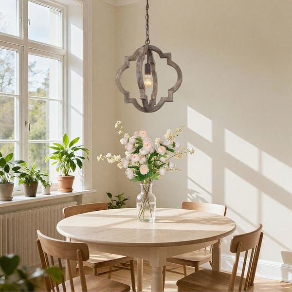 Farmhouse Rustic Bronze Island Chandelier Globe Cage Lantern Pendant 1-Light Modern Adjustable Hanging Ceiling Light