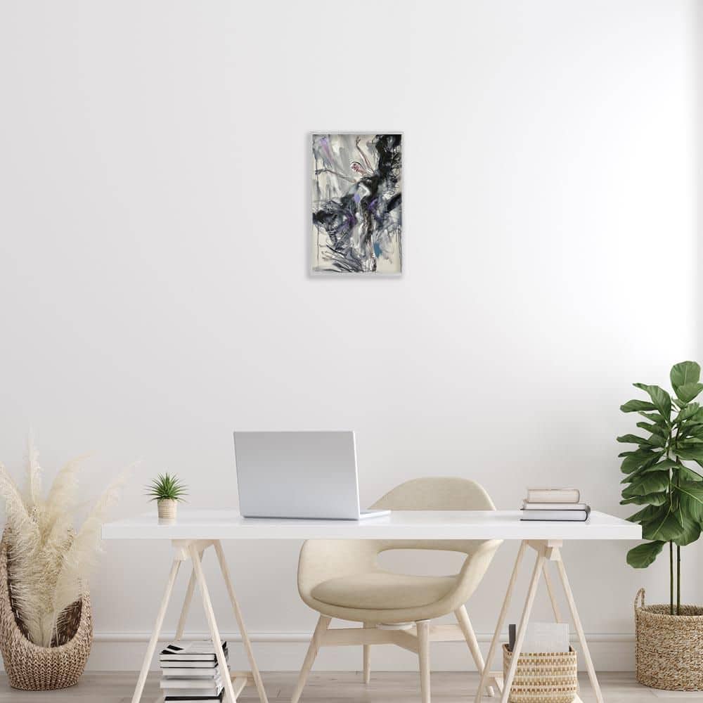 Abstract Elegance Dancer by Lucille Lee Gray Framed People Giclee Art Print 18 in. x 12 in. price history on PriceWatchPro