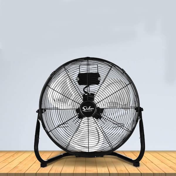 Commercial Electric 16 in. 3-Speed Floor Fan in Orange High Velocity Turbo  SFD5-400B - The Home Depot