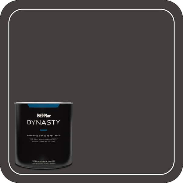 BEHR DYNASTY 1 qt. #MQ1-35 Off Broadway One-Coat Hide Satin Enamel Interior Stain-Blocking Paint & Primer