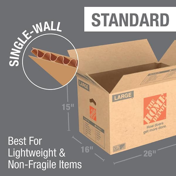 Large Moving, Shipping, Storage Box with Handles