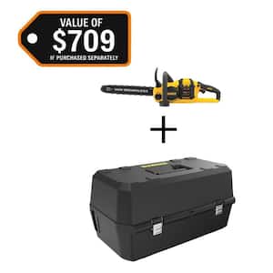 FLEXVOLT 60V MAX 16 in. Brushless Cordless Chainsaw Kit with (1) 3.0 Ah Battery and Charger w/Chainsaw Carry Case