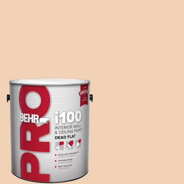 BEHR PRO 1 gal. #PPU3-07 Pale Coral Dead Flat Interior Paint