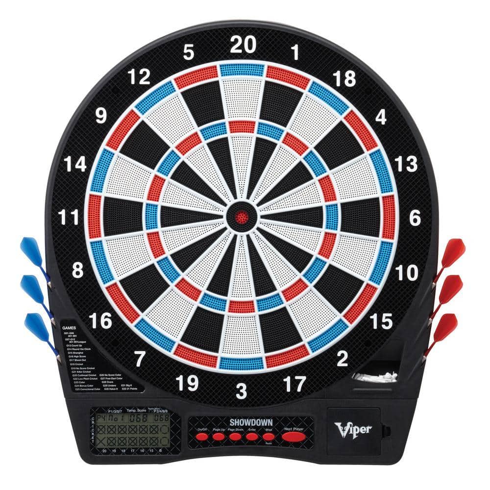 Viper Showdown Electronic 15.5 in. Dartboard with Darts and