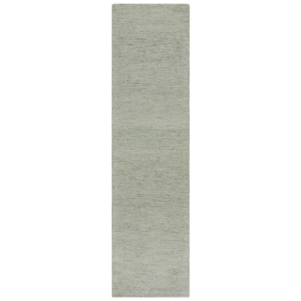 Metro 2 ft. x 9 ft. Green Gradient Striped Runner Rug