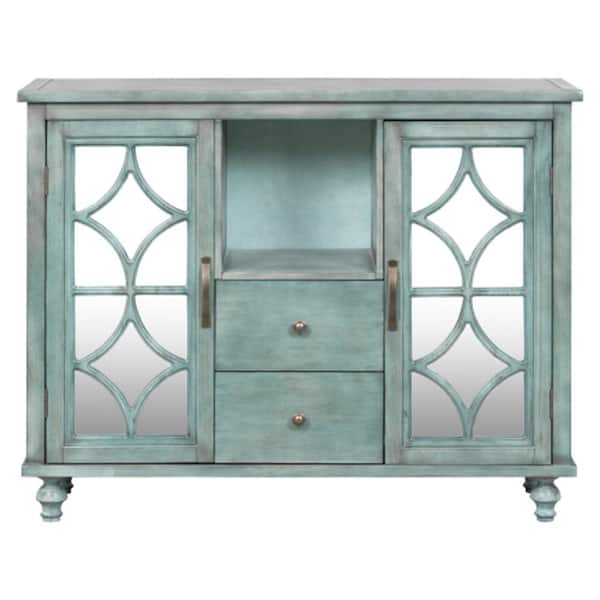 Modern Antique Blue Kitchen Cabinet X291666AAC The Home Depot   Cabinet Mounts Installation Accessories X291666aac 64 600 