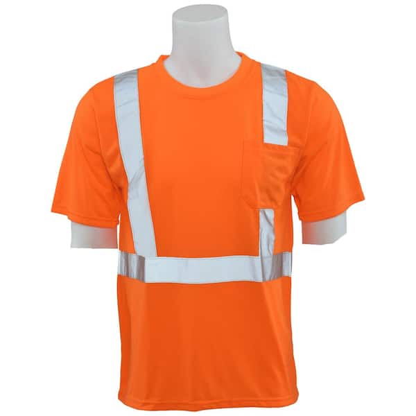 Hi Vis Viz Visibility Short Sleeves Safety Reflective Work Security T-Shirt Tops 