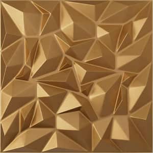 19-5/8-in W x 19-5/8-in H Leto EnduraWall Decorative 3D Wall Panel Gold