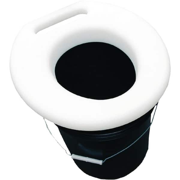 Moeller Marine Products Portable Potty Universal Fit For 5 Gal Buckets White Bucket Not Included 42288 The Home Depot - Toilet Seat For 5 Gallon Bucket Home Depot