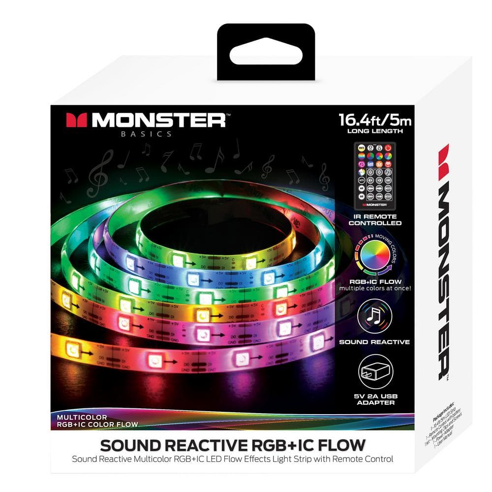 Multi-Color + White 16' LED Tape Light Kit with Remote - Rockler