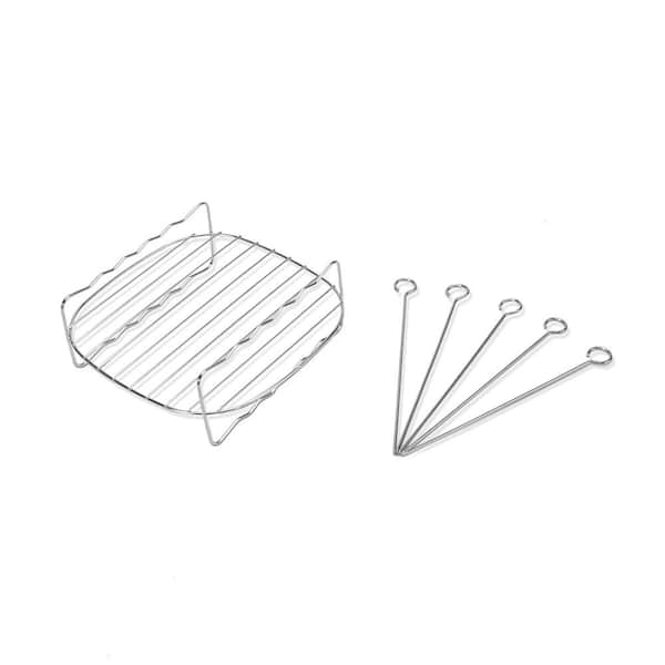 Cosori Gen 2-Premium 5.8 qt. Grey Air Fryer with Bonus Skewer Rack Set  KAAPAFCSNUS0118Y - The Home Depot